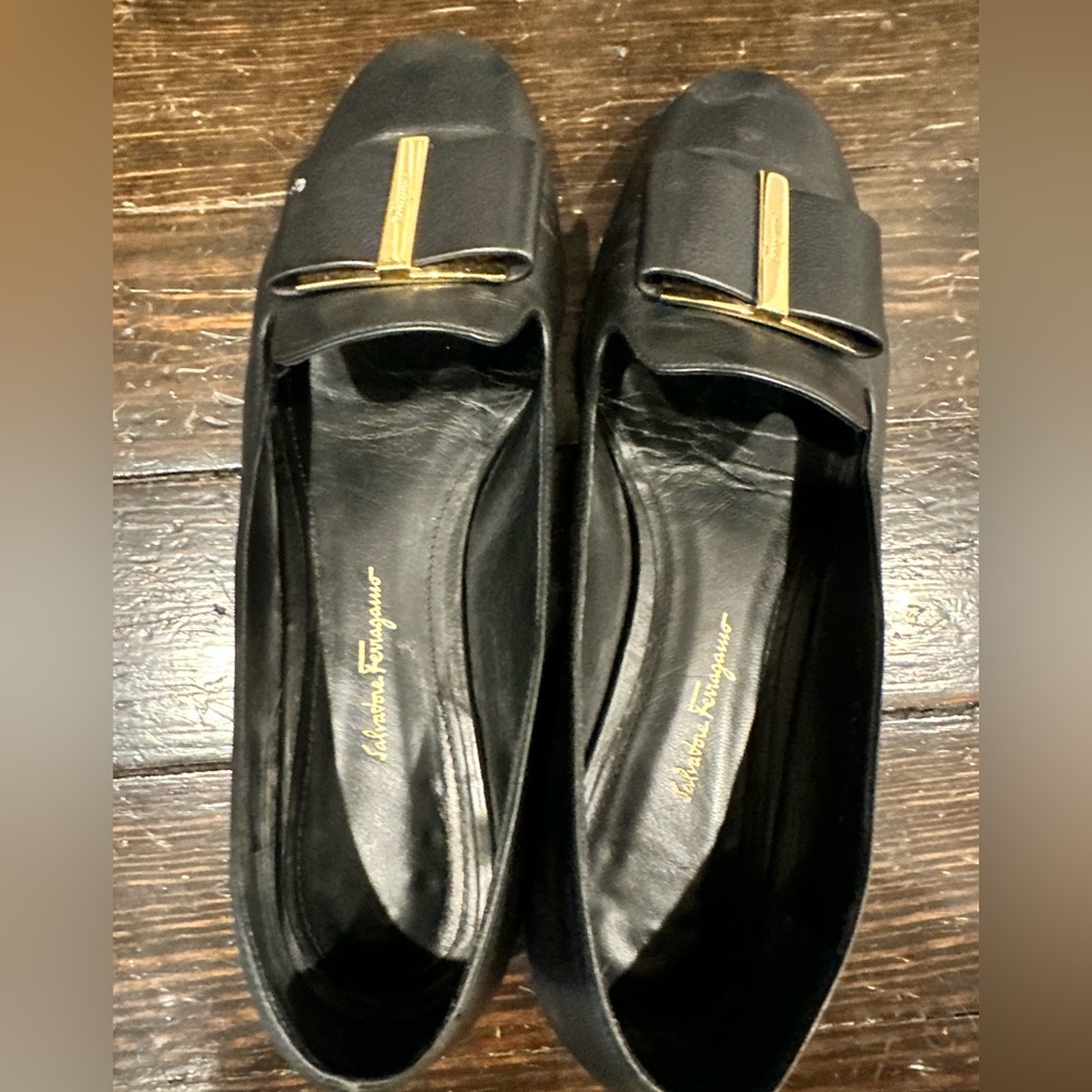 These are very much loved, classic Ferragamo loafers.